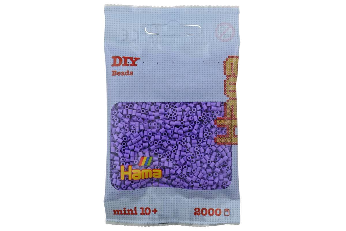 Hama mini perler 2000stk pastel lilla